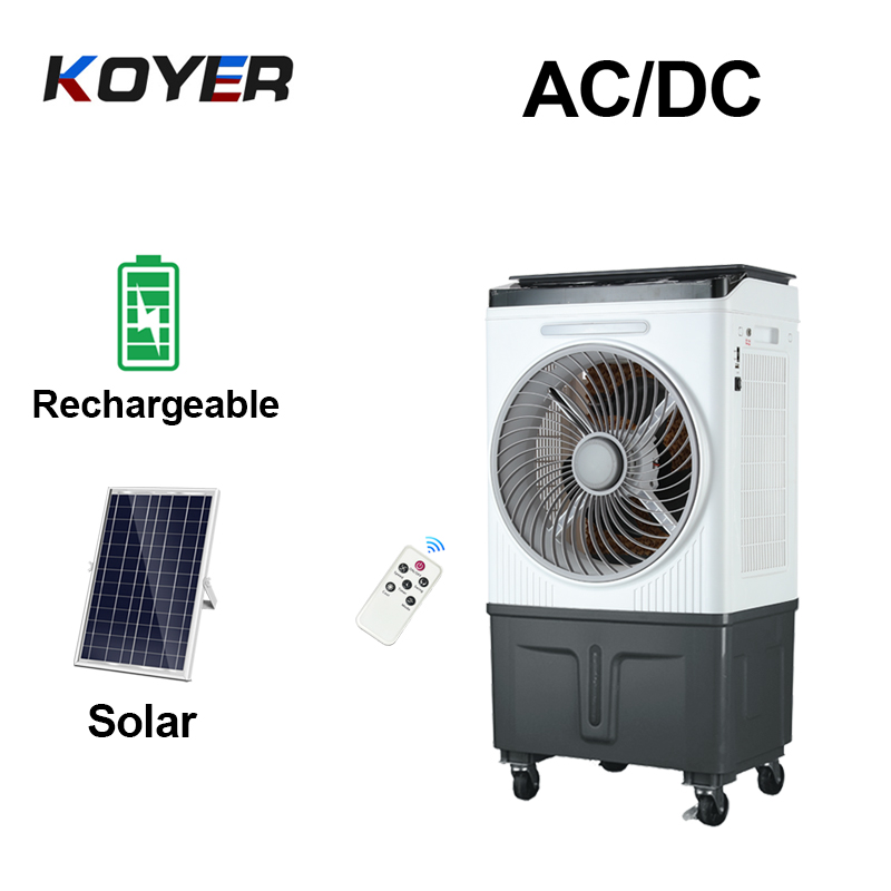 Wiederaufladbarer Solar-Luftkühlerventilator